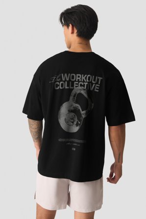 ICANIWILL - Everyday Oversized Cotton T-shirt Print Black - Heren - sportkleding van ICIW