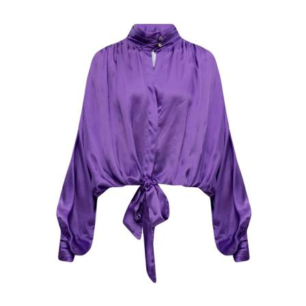 Forte Forte - Blusar - Lila - Dam - Storlek: S, Dam, Storlek: S