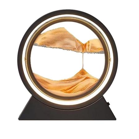 (Oranssi) LED-yövalo liikkuva hiekkamaalaus yövalo valaiseva koriste