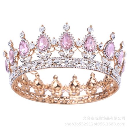 Prinsessekroner og tiaraer for små jenter - Krystallprinsessekrone, bursdag, ball, kostymefest, dronningrhinestonekroner