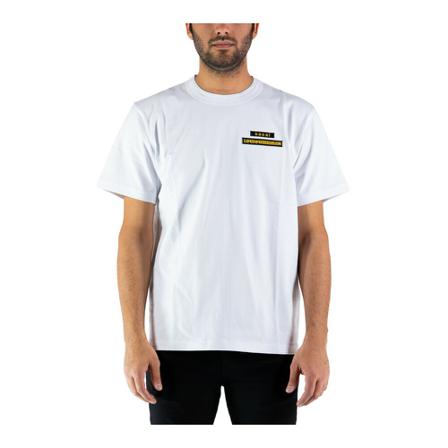 Sacai, T-Shirt Hank Willis Thomas Wit, Heren, Maat:M