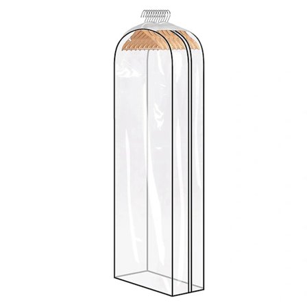 Klesbeskytter Støvbeskyttelse Transparent Stor Kapasitet Soverom Garderobe Kjolepose Klesoppbevaringspose Daglig U