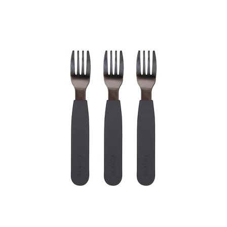 Filibabba Silikone gafler 3-pak Stone Grey, Børn & Forældre, Service, Bestik