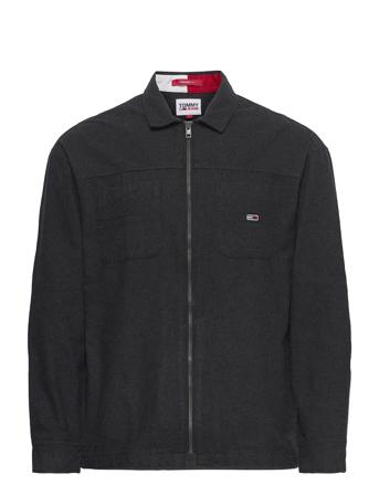 Tjm Soft Solid Overshirt Black Tommy Jeans