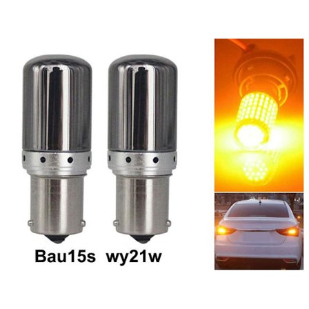 Bau15s gul blinkers Canbus led lampor 12v py21w diadem