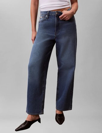 Calvin Klein Jeans Eu Barrel Jean Indigo Park - Blue - RG/25
