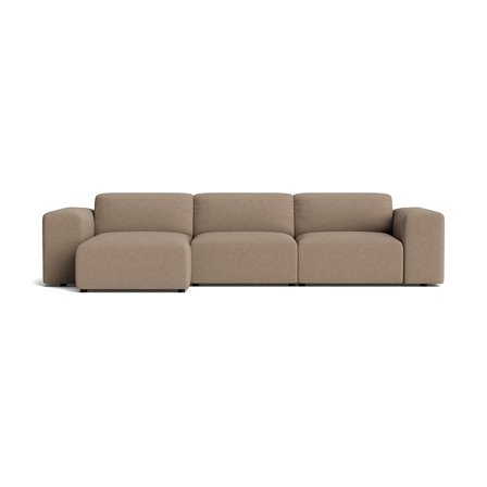Soma chaiselong sofa, venstrevendt - Loop Mørk Beige - 343x147x75 - Sofa, chaiselong