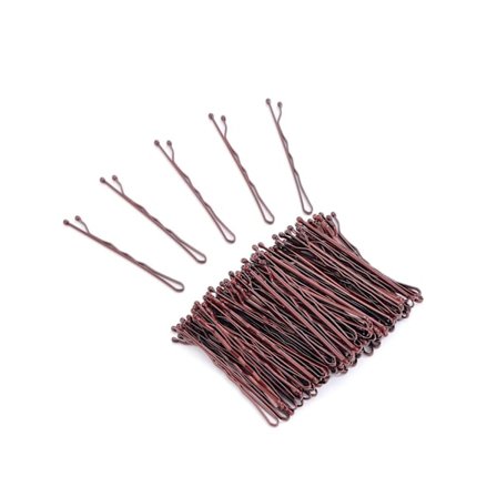 Pack med 20 Bruna (Bobby pins) Hårnålar 50 mm. långa