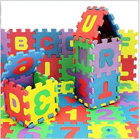 Siffermatta Bokstav Skumpussel Krypmatta Skummatta Barnmatta Leksak A