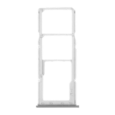 Vaihto-SIM-korttikelkka - Samsung Galaxy A21s - Prisman valkoinen - 2 nano-SIM-paikkaa - Micro-SD-paikka