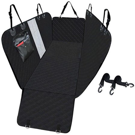 Intirilife Flexible Dog Baksätesöverdrag Pet Hammock Baksätesöverdrag i svart