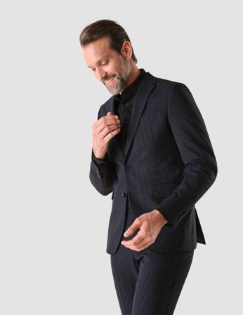 Shaping New Tomorrow - Essential Blazer - Stanford Stripes - Slim Fit - Herr - Storlek M