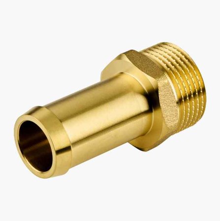 Biltema - Slangenippel 3/4 x 3/4"