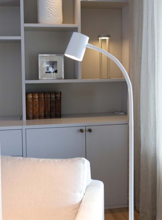 Oscar gulvlampe - hvit