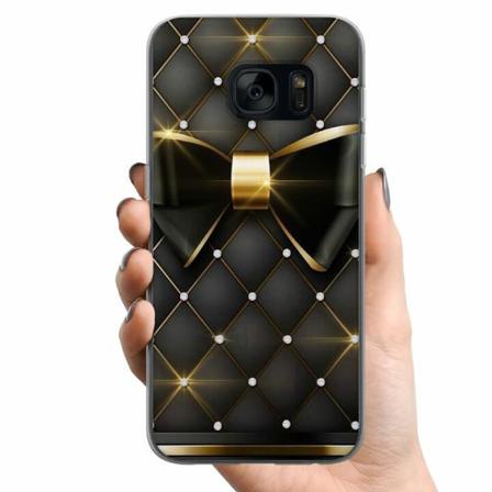 Samsung Galaxy S7 Tpu Mobilskal Gyllene Rosett