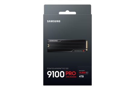 Samsung 9100 Pro 4TB SSD PCIe 5.0 SSD Gen5 x4 NVMe M.2 Heatsink