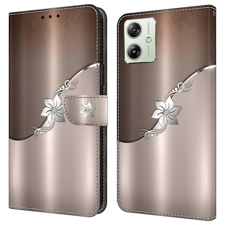 Pung Telefon Cover til Motorola Moto G54 5G Cover 3D Mønster Print Læder Flip Cover