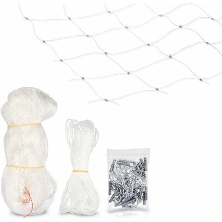 Säkerhetsnät för katt - Transparent skyddsnät för balkong - Anti-Es