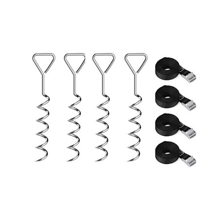 4kpl / set Spiraalimaa-ankkurisarja Trampoliiniankkuri maatappi