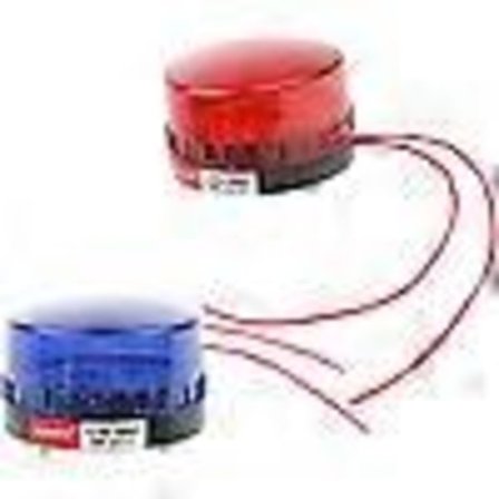 2 st Beacon Light 220v Led Ljus Blinkande Varningslampa Bil Nödljus