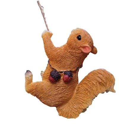 Klatrende ekorn blomsterpotte anheng balkong hage utendørs hage dekorative ornamenter