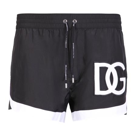 Dolce & Gabbana Beachwear Sort, Herre Badeshorts