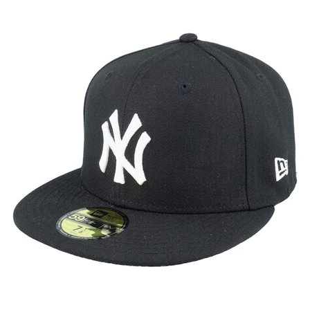 New Era - MLB Schwarz fitted Cap - New York Yankees MLB Basic 59FIFTY Black Fitted @ Hatstore