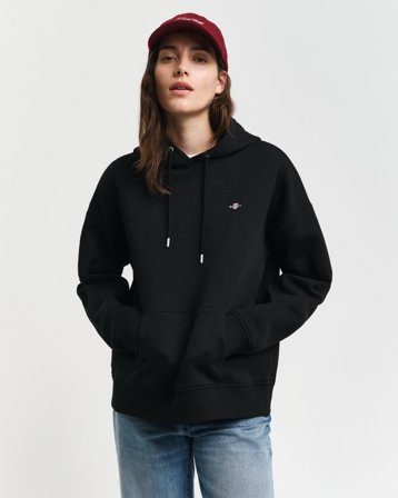 GANT Damen Hoodie (M) Schwarz