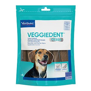 Virbac VeggieDent M Tyggepinde til Hunde 10-30 kg, Modvirker Plak & Tandsten