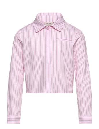 Kogholly Michelle Stripe Short Shirt Wvn Pink Kids Only