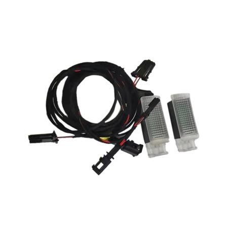 1 sarja auton LED-jalkatilan valo jalkalamppu kaapelivaljailla 3g B8 Golf 7 Mk7 2017 5gg947409([HK])