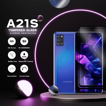 2 Pack Samsung Galaxy A21s - Härdat Glas 9H - Super Kvalitet 3D
