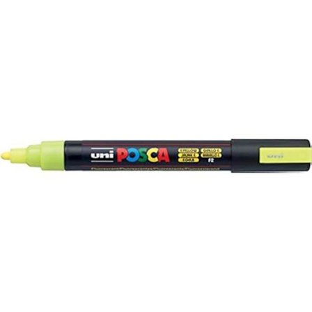 POSCA-pennor - PC-5M - Gul - 6-pack - Vattenbaserad bläck - Rund spets - 1,8-2,5 mm