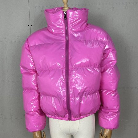 Tykk Dunjakke med Lynlås og Lommer til Kvinder - Velegnet til Sammenkomster med Venner