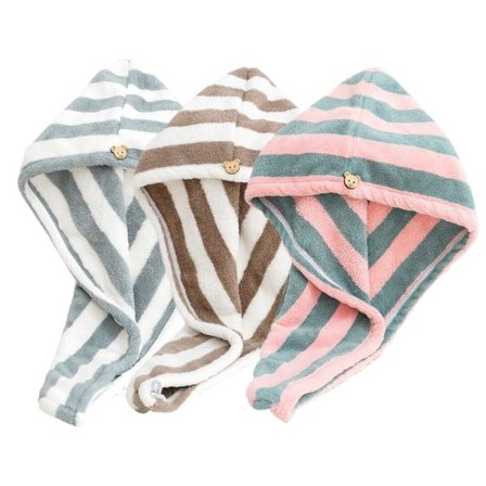 TG Hår Håndklæde Wrap Absorberende Hår Turban til Vådt Hår Blødt og