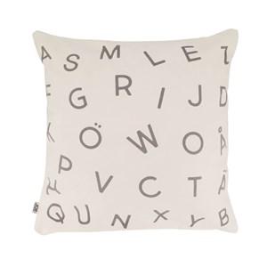 JOX Beige ABC Cushion Cover One Size - Textile - One size - Beige