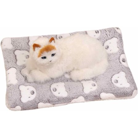 Beroligende teppe for katt, myk flanell sovematte for kjæledyr - mot angst