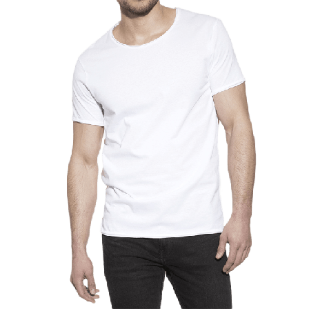 Bread & Boxers T-shirt Crew-Neck Relaxed Underlinnen t-shirts Herr Vit M