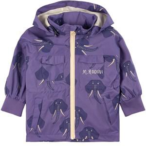 Mini Rodini Purple Elephants Shell Jacket 116/122 cm - Coats and jackets - 116/122 cm - Purple - Junge