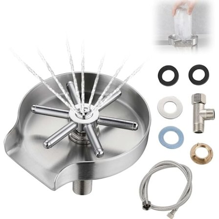 Automatisk glasdiskningsmaskin, diskho i rostfritt stål