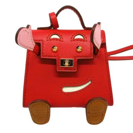 Hermès Vintage Pre-owned Leather key-holders , Rood , Dames , Maat: ONE Size Vintage Tassen