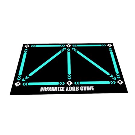 Jalkapalloharjoitusmatto Dribble Control kokoontaitettava kulutusta kestävä liukumaton kumi apujalkamatto urheilutarvikkeet