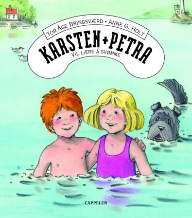 Karsten og Petra vil lære å svømme - Bok av Tor Åge Bringsværd - Hardback