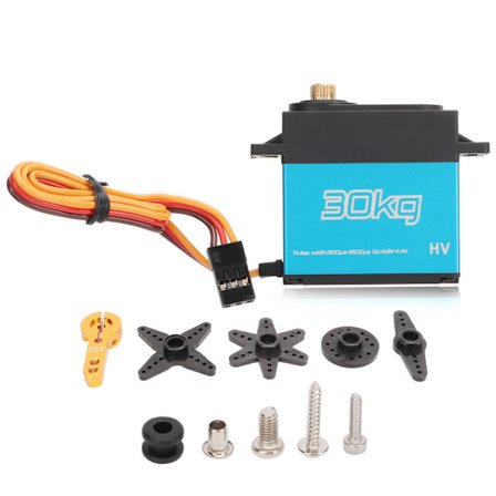 2 stk. Metal Gear Servo Vandtæt 30KG 7.4V RC Servo med 25T Metal Styrearm til 1/10 RC Køretøj