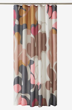 Jotex - Dusjforheng Brun/beige/multi - DELORES - Kjøp Dusjforheng hos Jotex