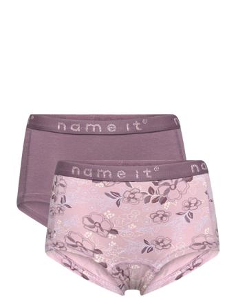 Nkfhipster 2P Arctic Flowers Night & Underwear Underwear Panties Monivärinen/Kuvioitu Name It