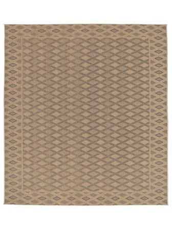 Malabar Innen-/Outdoor-Teppich Waschbar 240X240 Groß Beige/Schwarz Quadratisch