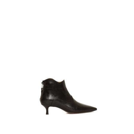 Mara Bini, Tronchetto in leather Zwart, Dames, Maat:37 EU