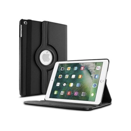 Rotations Folio Etui Kompatibelt med iPad 6. generation 9,7 tommer Sort