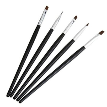 5 stk Akryl/UV Børster negle